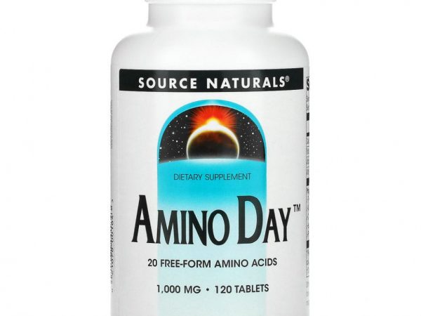 Source Naturals, Amino Day, 1 000 мг, 120 таблеток