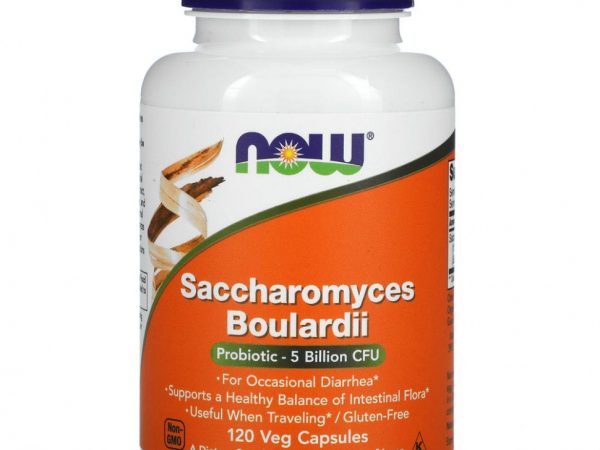 NOW Foods, Сахаромицеты Буларди, 5 млрд КОЕ, 120 вегетарианских капсул
