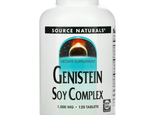 Source Naturals, Генистеин, соевый комплекс, 1000 мг, 120 таблеток