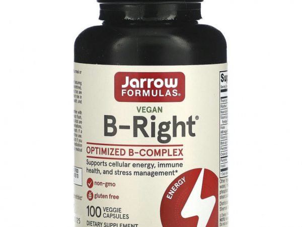 Jarrow Formulas, B-Right, 100 вегетарианских капсул