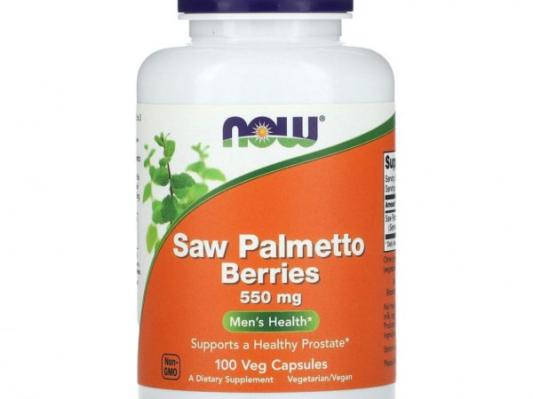 NOW Foods, Saw Palmetto, для мужского здоровья, 550 мг, 100 растительных капсул
