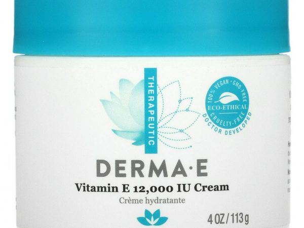 Derma E, крем с витамином E, 12 000 МЕ, 113 г (4 унции)