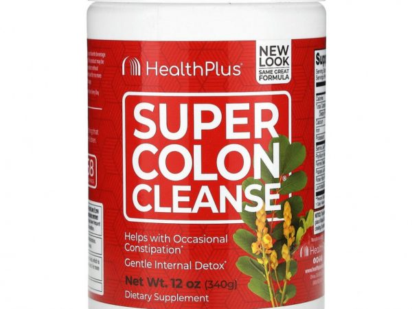 Health Plus, Super Colon Cleanse, для очищения толстой кишки, 340 г (12 унций)