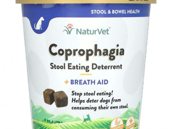 NaturVet, Coprophagia, добавка против копрофагии, с освежителем дыхания, 70 жевательных таблеток, 154 г (5,4 унции)