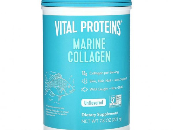 Vital Proteins, Морской коллаген из дикой рыбы, без добавок, 221 г (7,8 унции)