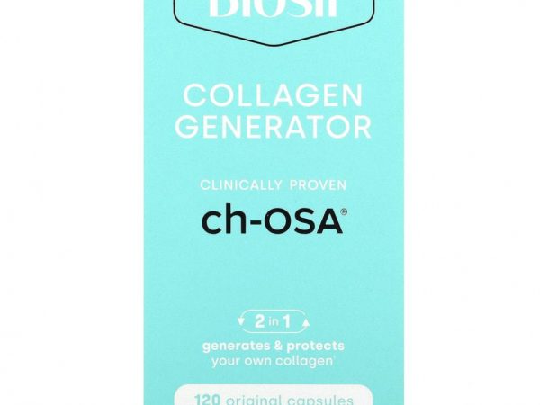 BioSil by Natural Factors, ch-OSA Advanced Collagen Generator, улучшенный источник коллагена, 120 вегетарианских капсул