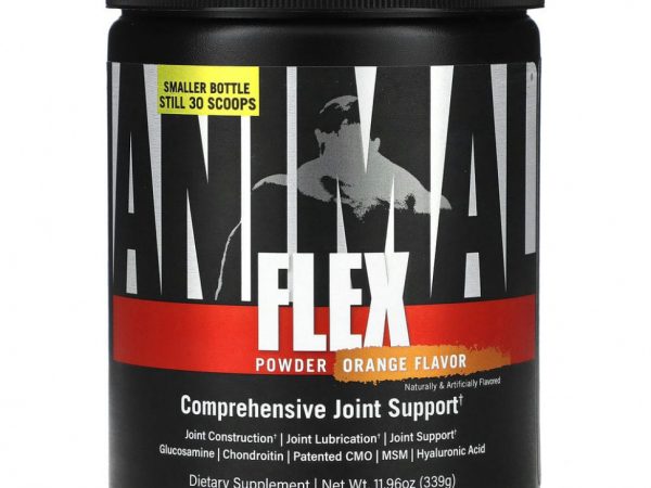 Universal Nutrition, Animal Flex, порошок для поддержки суставов, со вкусом апельсина, 399 г (11,96 унции)