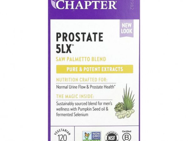 New Chapter, Prostate 5LX, 120 вегетарианских капсул