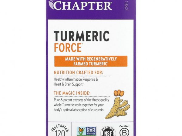 New Chapter, Turmeric Force, 120 вегетарианских капсул