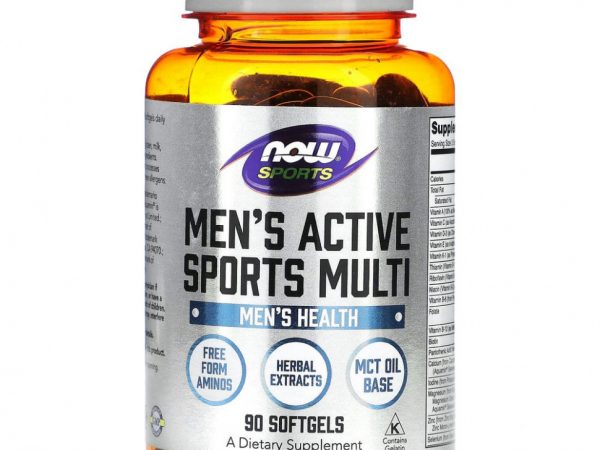 NOW Foods, Sports, мультивитамины для мужчин и женщин, 90 мягких таблеток