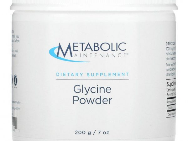 Metabolic Maintenance, Глицин в порошке, 200 г (7 унций)