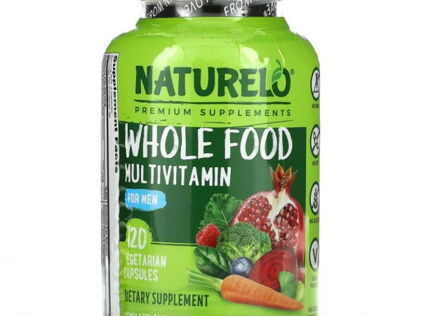 NATURELO, мультивитамины из цельных продуктов для мужчин старше, 120 вегетарианских капсул