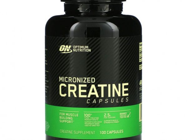 Optimum Nutrition, Микронизированные капсулы с креатином, 100 капсул