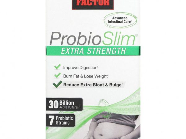 Force Factor, ProbioSlim, повышенной силы действия, 30 млрд КОЕ, 120 капсул