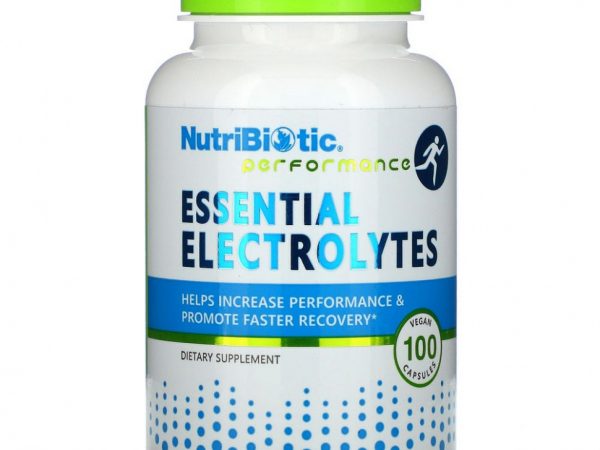 NutriBiotic, незаменимые электролиты, 100 веганских капсул