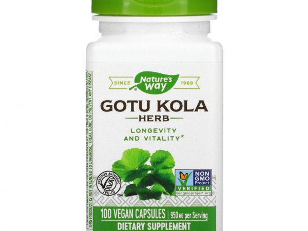 Nature's Way, Готу кола, 475 мг, 100 веганских капсул