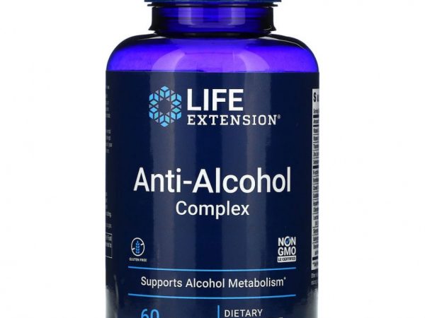 Life Extension, комплекс, нейтрализующий вредное воздействие алкоголя, 60 капсул