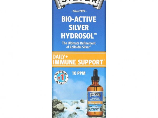 Sovereign Silver, Bio-Active Silver Hydrosol, коллоидное серебро для ежедневной поддержки иммунитета, с дозатором-пипеткой, 10 част./млн, 118 мл (4 жидк. унции)