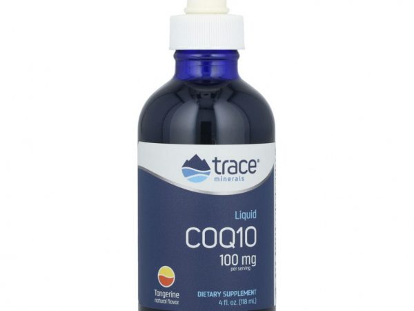 Trace Minerals ®, жидкий коэнзим Q10, мандарин, 100 мг, 118 мл (4 жидк. унции)