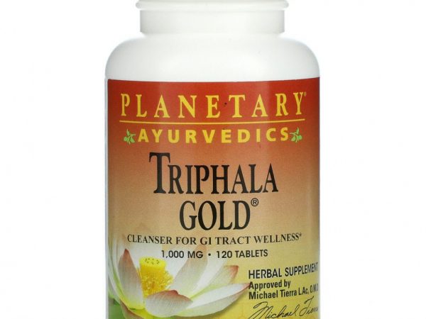 Planetary Herbals, Ayurvedics, Triphala Gold, 1000 мг, 120 таблеток