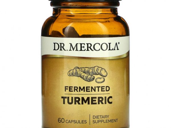 Dr. Mercola, Ферментированная куркума, 60 капсул