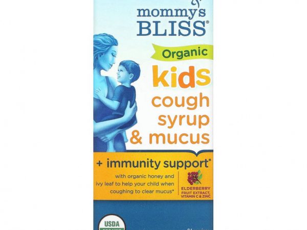 Mommy's Bliss, органический сироп от кашля для детей, укрепление иммунитета, для детей от 1 до 12 лет, 120 мл (4 жидк. унции)