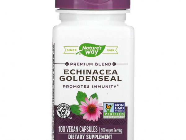 Nature's Way, Echinacea Goldenseal, 450 mg, 100 Vegan Capsules
