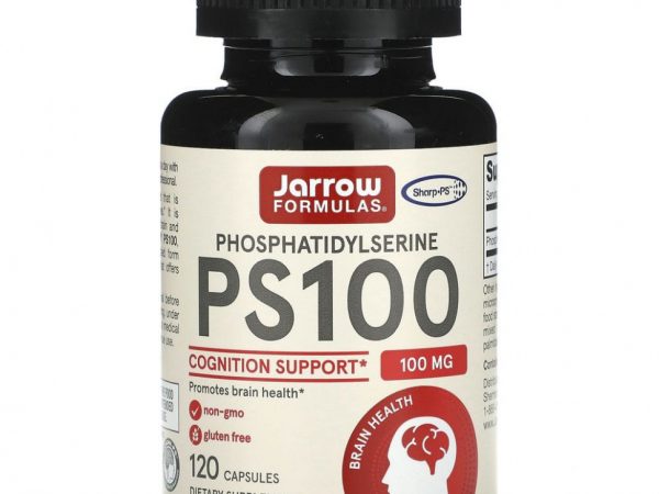 Jarrow Formulas, PS 100, фосфатидилсерин, 100 мг, 120 капсул