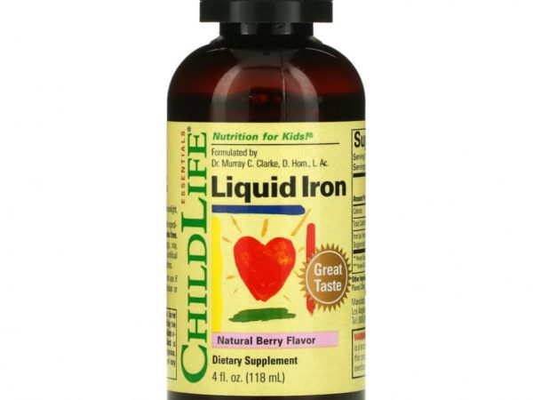 ChildLife, Liquid Iron, с натуральным ягодным вкусом, 118 мл (4 жидк. унции)
