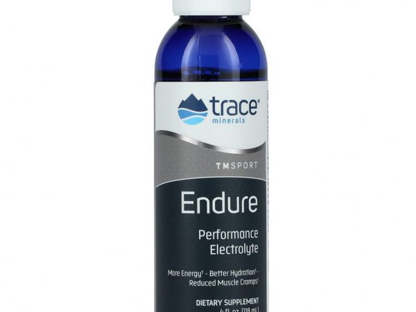Trace Minerals ®, TM Sport, Endure, электролит для повышения работоспособности, 118 мл (4 жидк. унции)