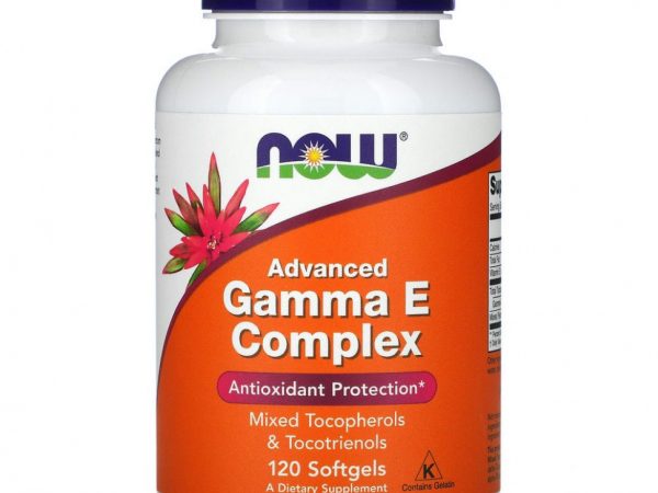 NOW Foods, добавка с полным спектром витамина Е, улучшенная, 120 капсул