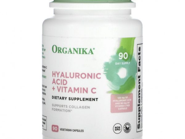 Organika, Hyaluronic Acid + Vitamin C, 90 Vegetarian Capsules