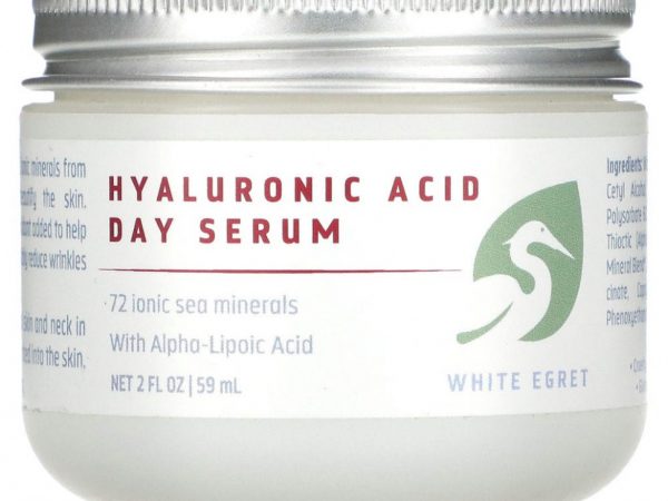 White Egret Personal Care, Гиалуроновая кислота, дневная сыворотка, 59 мл (2 жидк. унции)