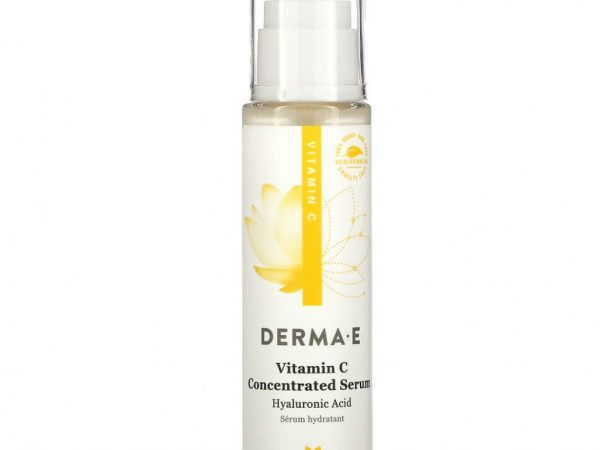 Derma E, концентрированная сыворотка с витамином C, с гиалуроновой кислотой, 60 мл (2 жидк. унции)