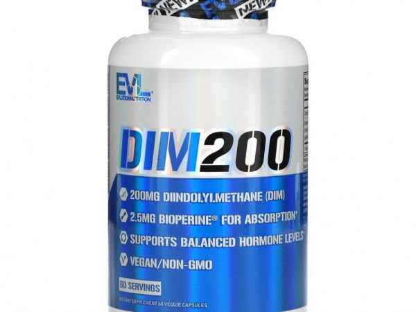 EVLution Nutrition, DIM 200, 200 mg, 60 Veggie Capsules