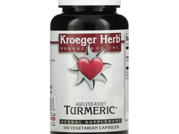 Kroeger Herb Co, Turmeric, 100 растительных капсул