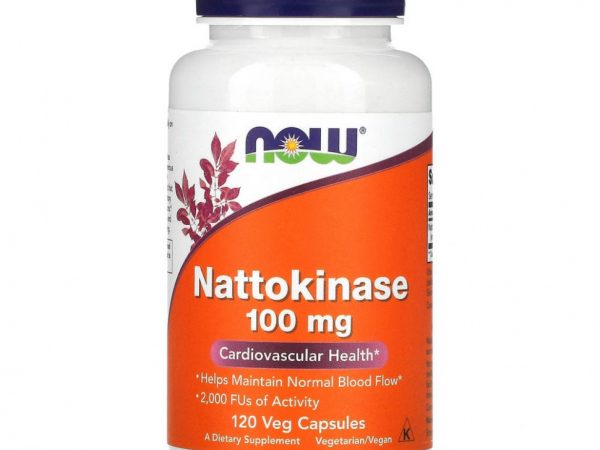 NOW Foods, Наттокиназа, 100 мг, 120 капсул