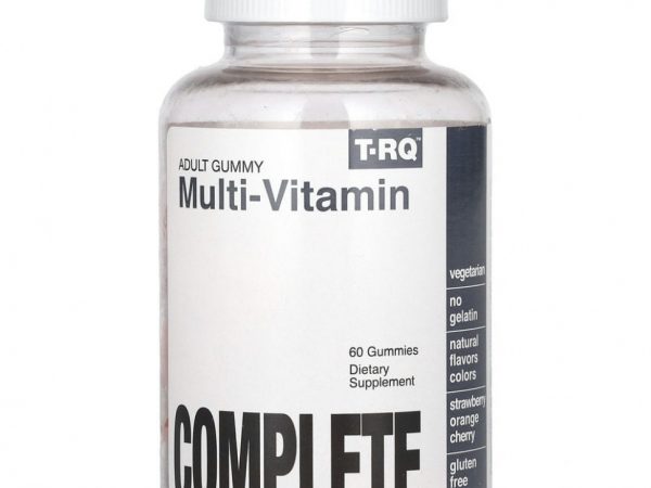 T-RQ, Adult Gummy, Multivitamin, Complete, Strawberry Orange Cherry Flavor, 60 Gummies