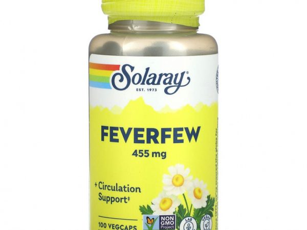 Solaray, пижма, 455 мг, 100 капсул VegCaps