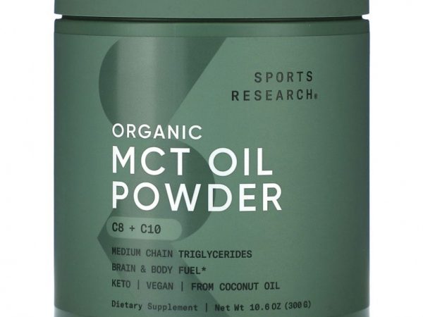 Sports Research, Органический порошок из масла MCT, 300 г (10,6 унции)