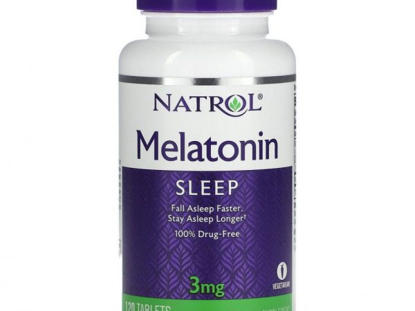 Natrol, Мелатонин, 3 мг, 120 таблеток