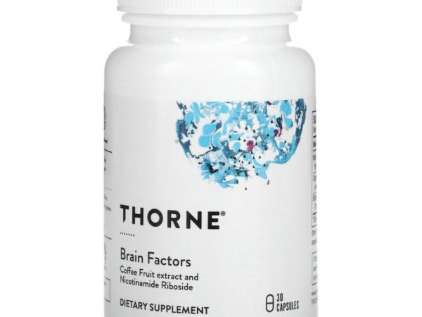 Thorne Research, Brain Factors, добавка для поддержки мозга, 30 капсул