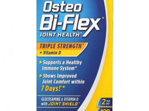 Osteo Bi-Flex, Здоровье суставов, тройная сила + витамин D, 120 таблеток в оболочке