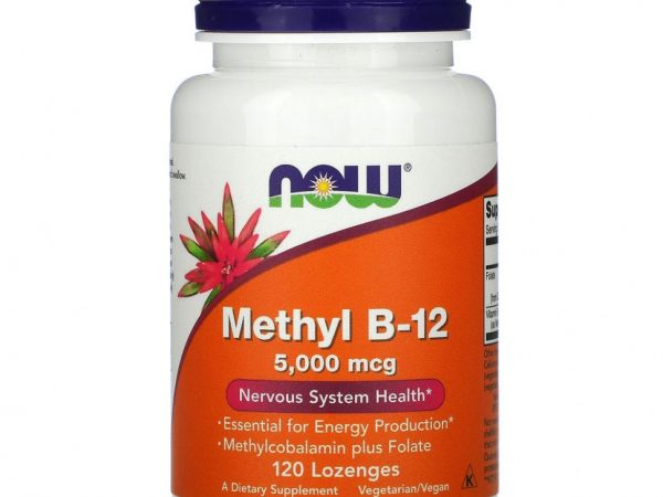 NOW Foods, метил B12, 5000 мкг, 120 пастилок