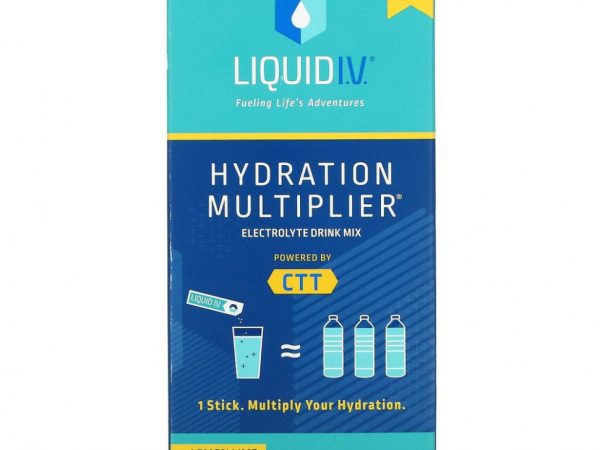 Liquid I.V., Hydration Multiplier, смесь для приготовления электролитов, лимон и лайм, 10 отдельных пакетиков по 16 г (0,56 унции)