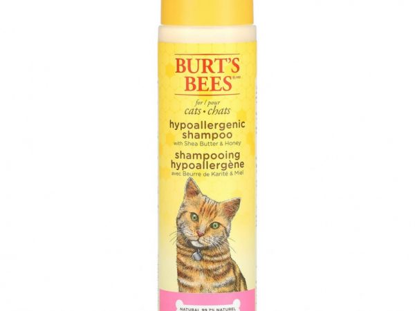 Burt's Bees, Гипоаллергенный шампунь для кошек с маслом ши и медом, 296 мл (10 жидк. Унций)