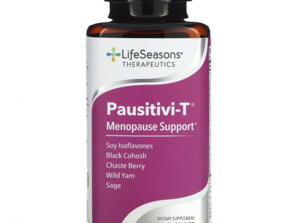 LifeSeasons, Pausitivi-T, поддержка менопаузы, 60 вегетарианских капсул