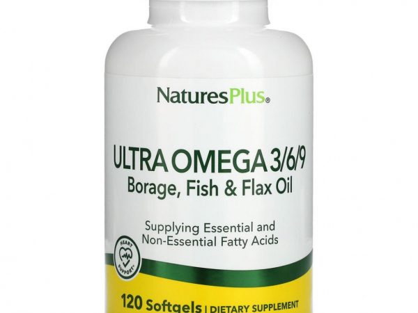 NaturesPlus, Ультра омега 3/6/9, 120 капсул