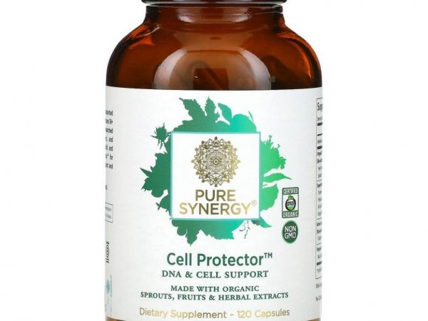 Pure Synergy, Cell Protector, средство для поддержки клеток и ДНК, 120 капсул