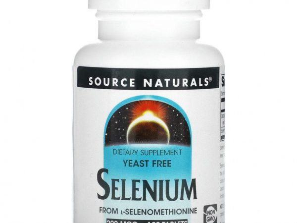 Source Naturals, селен из L-селенометионина, 200 мкг, 120 таблеток